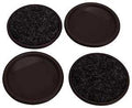 CARPETED CUPS RND 2-3/8IN BRN 