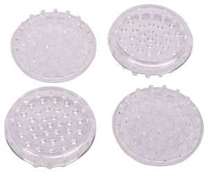 SPIKED CUPS RND 1-5/8IN CLEAR 