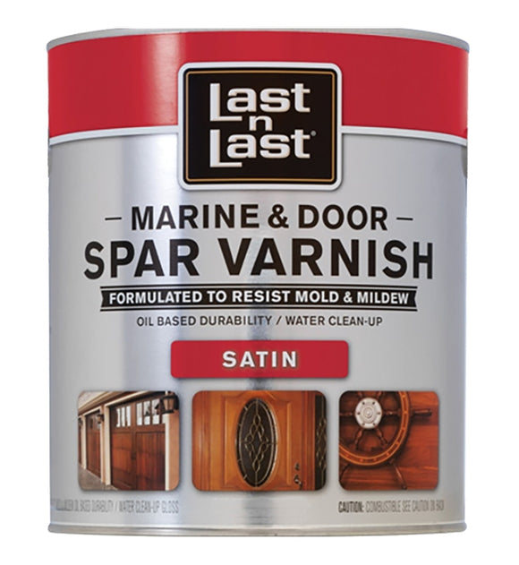 Last n Last 94104 Spar Varnish, Satin, 1 qt