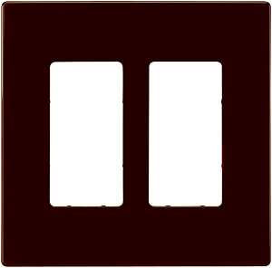 WALLPLATE 2G DECO POLY MID RB 