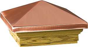 POST CAP 4X4IN TREATED COPPER 