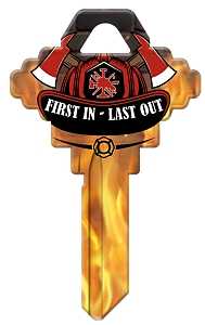 SC1 KEYBLANK FIREMAN SYMBOL   