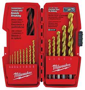 BIT DRILL TITANIUM SET 14PC   