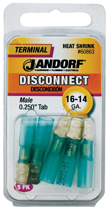 TERM DISC MALE HT SHRNK .25TAB