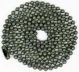 CHAIN BEAD W/CON NO 6 3FT BRS 