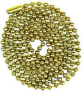 CHAIN BEAD W/CON NO 6 3FT BRS 