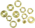 LOCKNUTS ASSORTED SOLID BRASS 