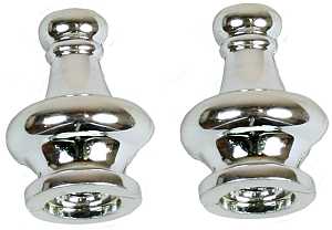 FINIAL PYRAMID 1-1/4IN NIC FIN
