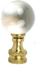 FINIAL GLSS BALL 1-7/8IN BRASS