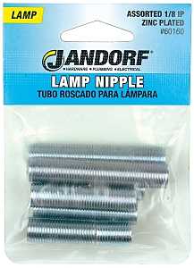 NIPPLE 1/8IP ASSORTED ZINC PLT