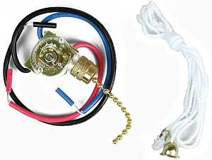 SWITCH FAN/LGT 3SPD/3W W/LEADS