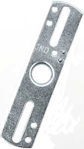 CROSSBAR 4IN FLAT 1/4 IP ZINC 