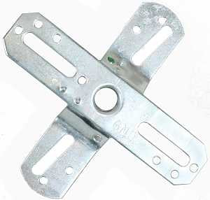 CROSSBAR 4IN OFFSET 1/8IP ZINC