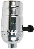 SOCKET TURN KNOB 3-WAY NICKEL 