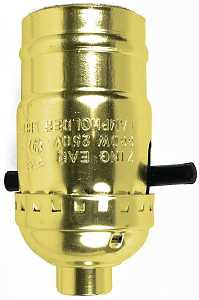 SOCKET PUSH THROUGH BRASS     