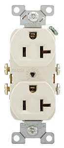 RECEPTACLE BULK LT ALMOND 20A 