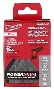 SHEET SANDING MESH ASSORTED   