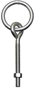 RING HITCH W/BOLT 3/8X5-1/8 ZN