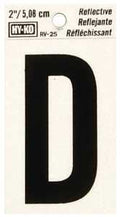 LETTER HOUSE D 2IN REFL BLK   