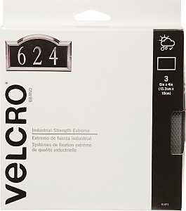 FASTENER VELCRO STRIP 4X6 BLK 