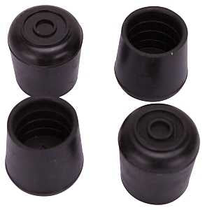 LEG TIP RUBBER 1 INCH BLACK   