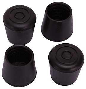 FURNITRE LEG TIP BLK 1-1/8 IN 