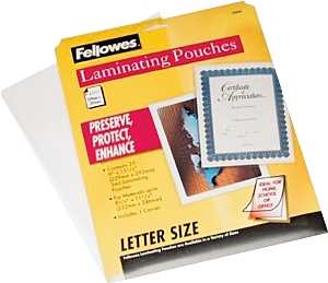 SHEET LAMINATING CLR 8.5X11IN 
