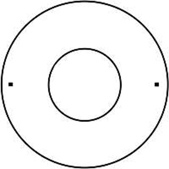 Selkirk 206488 Trim Plate Spacer, Steel, Black, Matte