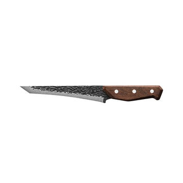 True PrimalForge Series TRU-FXK-1017 Slicer Knife, 7-1/4 in L Blade, Stainless Steel Blade, Wood Handle, Brown Handle