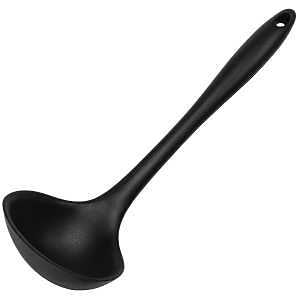 LADLE SILICONE BLACK 11.25IN  