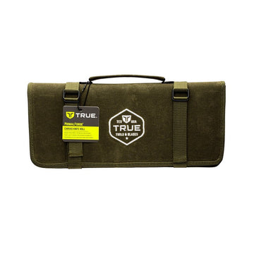 True PrimalForge TRU-ACC-0009 Waxed Knife Roll, Canvas, Green