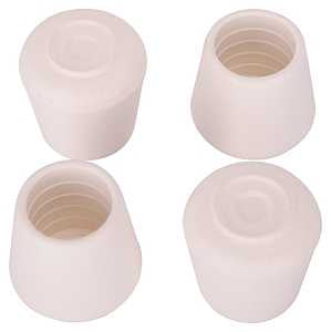 LEG TIP RUBBER 1 INCH WHITE   