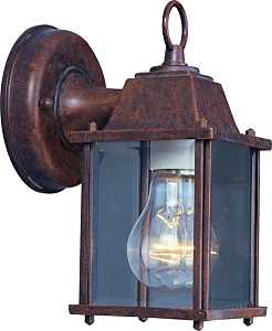 FIXTURE PORCH WLMT 1LT RSTCBRN