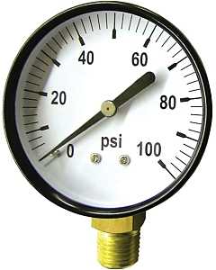 GAUGE STANDARD PRESSURE 100PSI