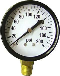 GAUGE DRY STANDARD 200PSI 2IN 