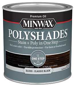 STAIN FINISH WD CLSC BLK 1/2PT