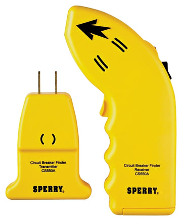 Sperry Instruments CS550A Circuit Breaker Finder, 80 to 140 V, LED Display, Yellow