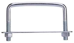 BOLT U SQUARE 3/8X4X3IN STEEL 