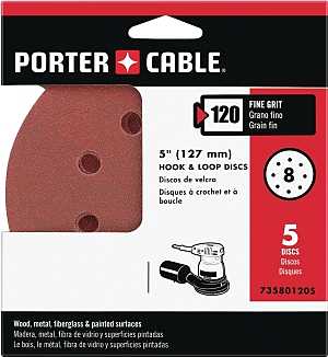 5IN SANDING DISCS 120 GRIT    