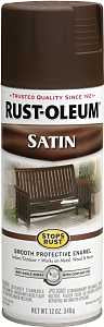 PAINT SPRAY SAT DK BROWN 12OZ 
