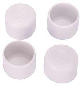 LEG TIP PLASTIC 1-1/4IN WHITE 