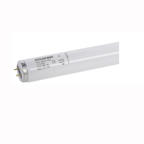 Sylvania 24472 Fluorescent Bulb, 4100 K Color Temp, Cool White, 1850 Lumens, 40 W, 1.591 in Dia x 48 in L Dimensions