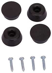 BUMPER SCREW RUBBER 7/8IN BLK 