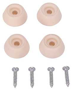 BUMPER SCREW RUBBER 7/8IN WHT 