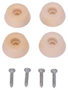 BUMPER SCREW RUBBER 1IN WHITE 