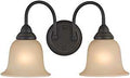 LIGHT BATH WALL 2LT AMBER/ORB 