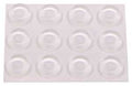 BUMPER DOME CLR SELFSTIK 1/2IN