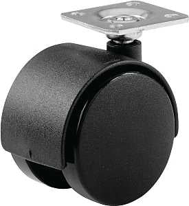 CASTER TWN WHEEL NYL BLACK 2IN