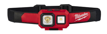 Milwaukee TRUEVIEW Series 2104 Headlamp, AAA Battery, LED Lamp, 450 Lumens, Flood, Spot Beam, 295 ft Beam Distance, Red