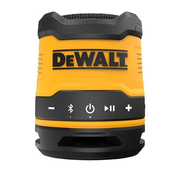 DEWALT DCR008 Rechargeable Speaker, 5 W Output, Lithium-Ion Battery, Yellow